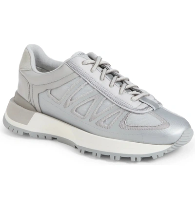 Maison Margiela 50/50 Sneakers In Silver