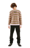 Marni Striped Mohair-blend Sweater In Green/pink