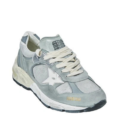 Golden Goose Running Dad Sneakers In Grey/silver/white