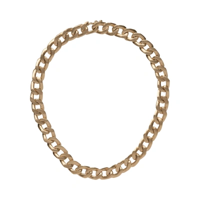 Maison Margiela Chunky Chain Necklace In Yellow Gold