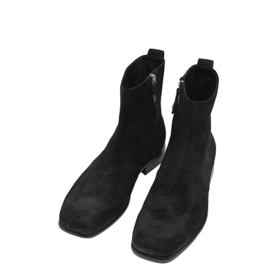 Our Legacy Michaelis Suede Boot In Black