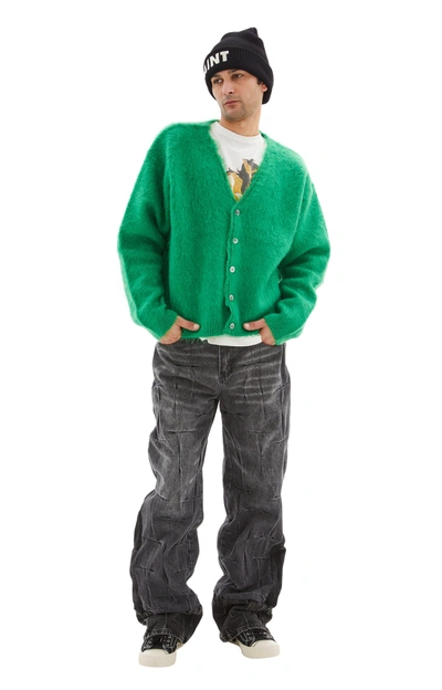 Saint Michael Sm Mohair Cardigan In Green