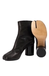 Maison Margiela Tabi Leather Ankle Boots In T8013 Black