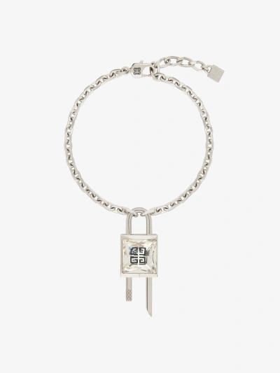 Givenchy Women's Mini Lock Bracelet In Metal With Crystal In Multicolor