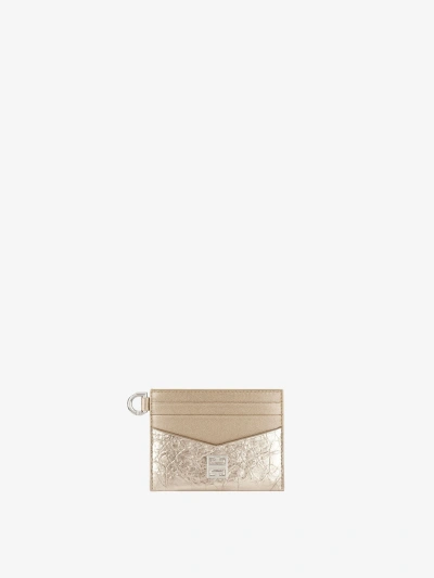 Givenchy Women's 4g Card Holder In Laminated Leather In Multicolor