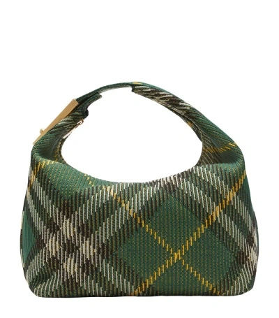 Burberry Medium Peg Shoulder Bag In Green