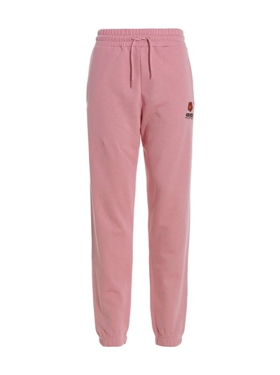 Kenzo Crest Logo Joggers In Pink