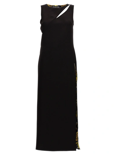 Versace Jeans Couture Long Dress In Black