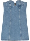 Magda Butrym Denim Dress In Blue