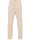 MOSCHINO MOSCHINO TAPERED TROUSERS WITH EMBROIDERY