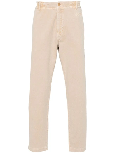 MOSCHINO MOSCHINO TAPERED TROUSERS WITH EMBROIDERY
