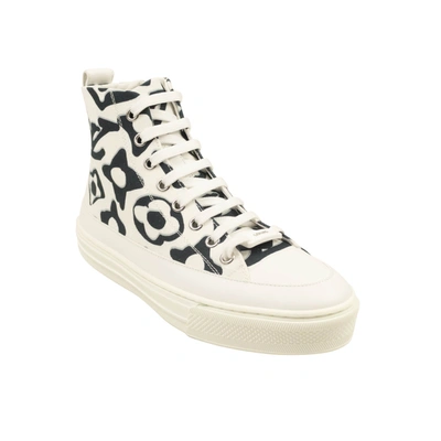 Pre-owned Louis Vuitton White Urs Fischer Stellar High Top Sneakers In Multi