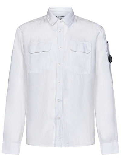 C.p. Company Camicia  In Bianco