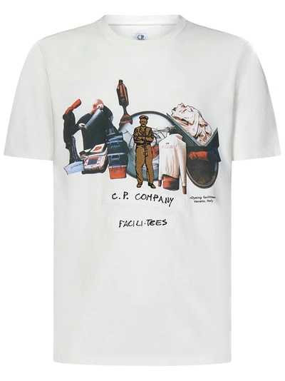C.p. Company T-shirt  In Bianco