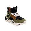 BEN TAVERNITI UNRAVEL PROJECT GREEN SUEDE LACE UP MID SNEAKERS