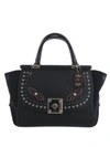 Coach Western Rivets Drifter Carryall In Glovetanned Leather In Nero