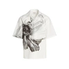 Alexander Mcqueen White Cotton Shortsleeve Shirt In White