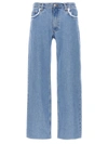 Apc Relaxed Raw Edge Jeans Light Blue In Blue