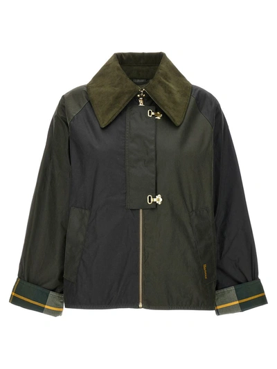 Barbour Drummond Womens Wax Jacket In Archive Olive