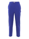 Elisabetta Franchi Pantalone Dritto Blu In Blue