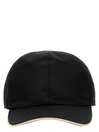 Kiton Logo Embroidery Cap In Black