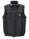 Moncler Vests With Logo In Black