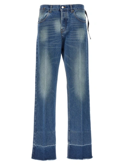 N°21 Pleated Jeans Blue In Azul