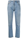 RE/DONE RE/DONE HIGH-RISE CROPPED JEANS