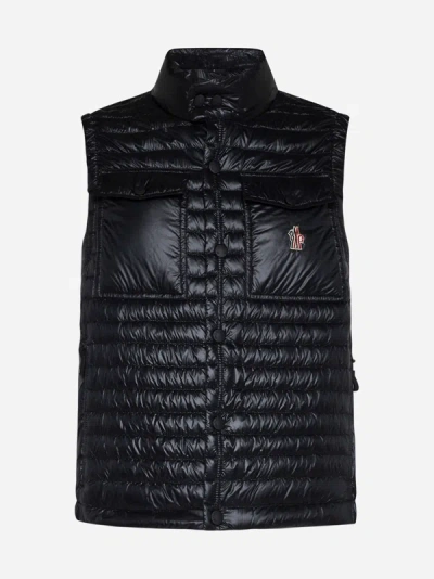 Moncler Ollon Down Vest In Black