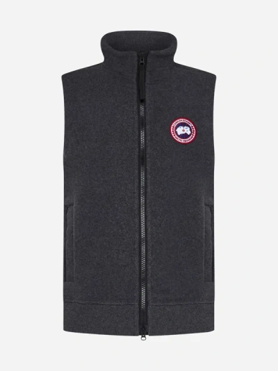 Canada Goose Mersey Fleece Vest In Quarry Grey