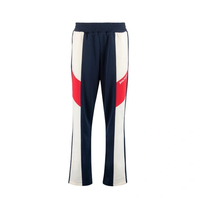 Palm Angels Colorblock Track Pants In Blue