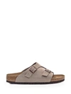 Birkenstock Zurich Buckled Slip-on Sandals In Beige