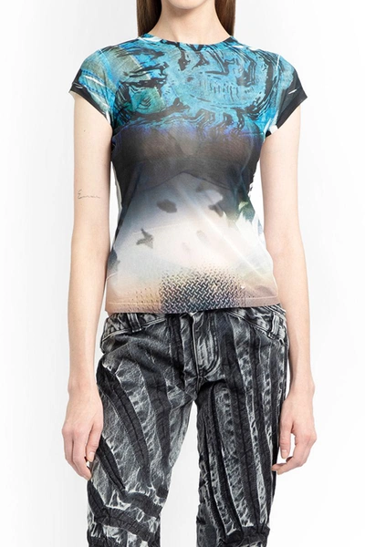 Masha Popova Blue Scorpion Headlight T-shirt In Print