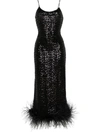 OSEREE OSÉREE LONG DRESS WITH SEQUINS
