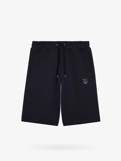 Maison Kitsuné Bermuda Shorts In Black