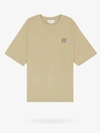 Maison Kitsuné Bold Fox Head Ivory T-shirt In Beige