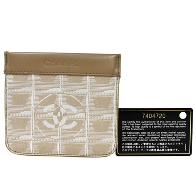 Pre-owned Chanel Porte Carte Beige Leather Wallet  ()