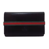 GUCCI GUCCI SHERRY BLACK LEATHER WALLET  (PRE-OWNED)