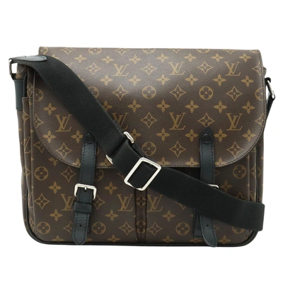 Pre-owned Louis Vuitton Christopher Brown Canvas Shoulder Bag ()