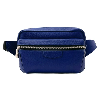 Pre-owned Louis Vuitton Messenger Outdoor Blue Leather Shoulder Bag ()