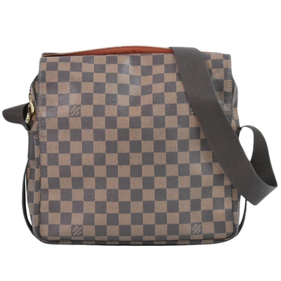 Pre-owned Louis Vuitton Naviglio Brown Canvas Backpack Bag ()