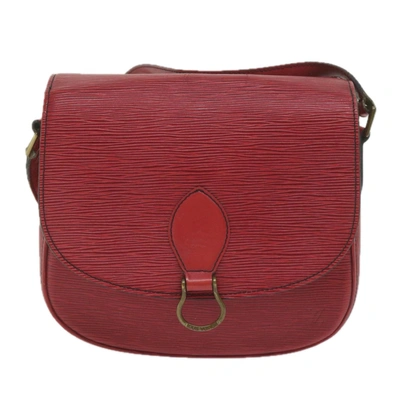 Pre-owned Louis Vuitton Saint Cloud Red Leather Shoulder Bag ()