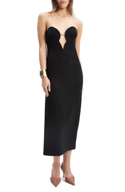 Bardot Eleni Midi Dress In Black