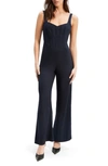 Bardot Baela Corset Jumpsuit In Navy
