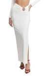 Bardot Neve Cuotut Maxi Skirt In Orchid White