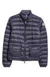 Moncler Lans Packable Nylon Down Jacket In Navy