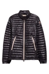 Moncler Black Pontaix Down Jacket In Black