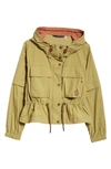 Moncler Limosee Nylon Field Jacket In Light Yellow Olive