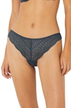 Etam Idole Lace Tanga In Ink