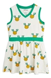 Mini Rodini Medals Cotton-blend Jersey Dress In Grey